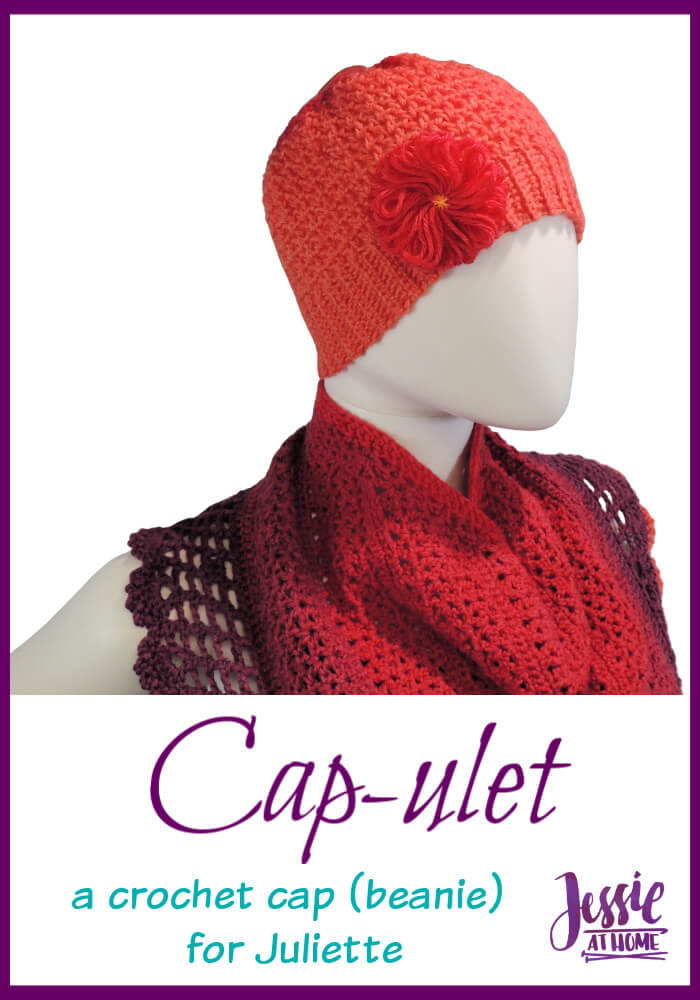 Cap-ulet - a cap (beanie) to go with your Juliette shawl