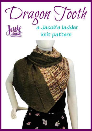 Dragon Tooth Wrap free knit pattern by Jessie At Home - Pin 1