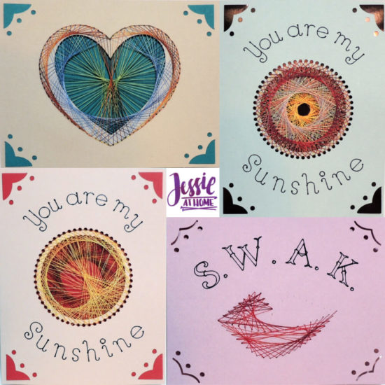 More String Art Greeting Cards with Cricut Joy