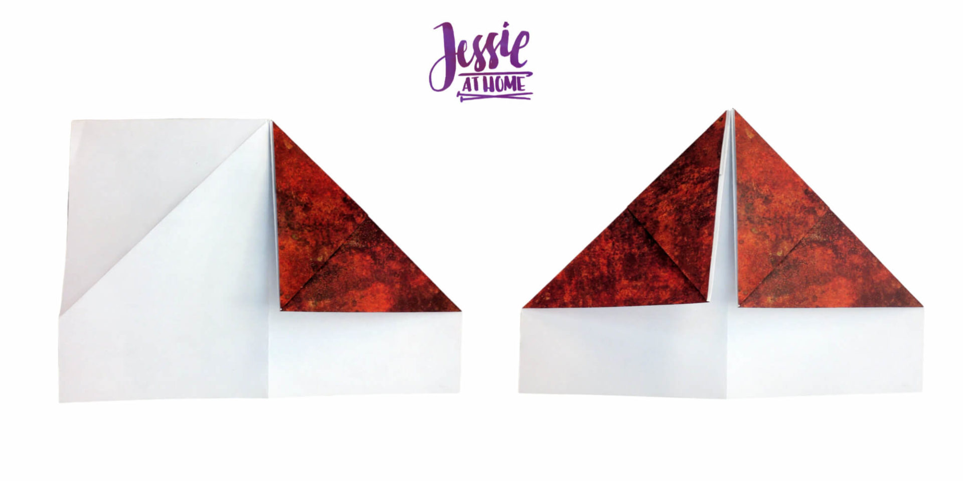 Origami Knight Helmet - written and pictorial tutorial - Jessie At Home