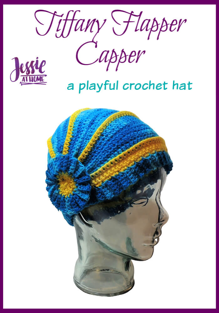Tiffany Flapper Capper - a playful full-coverage hat
