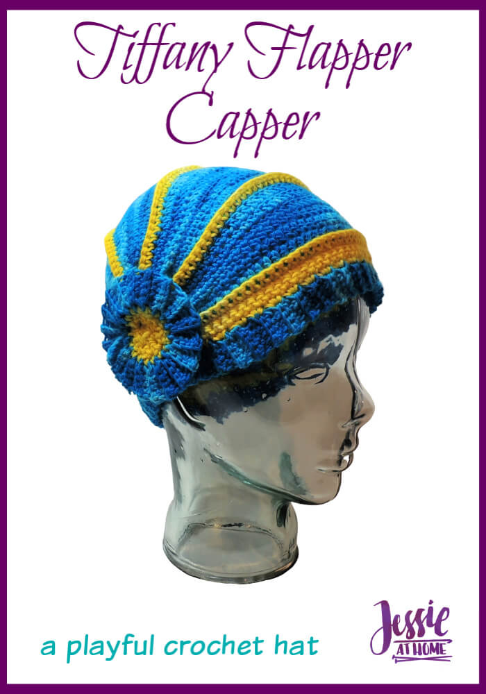 Tiffany Flapper Capper - a playful full-coverage hat