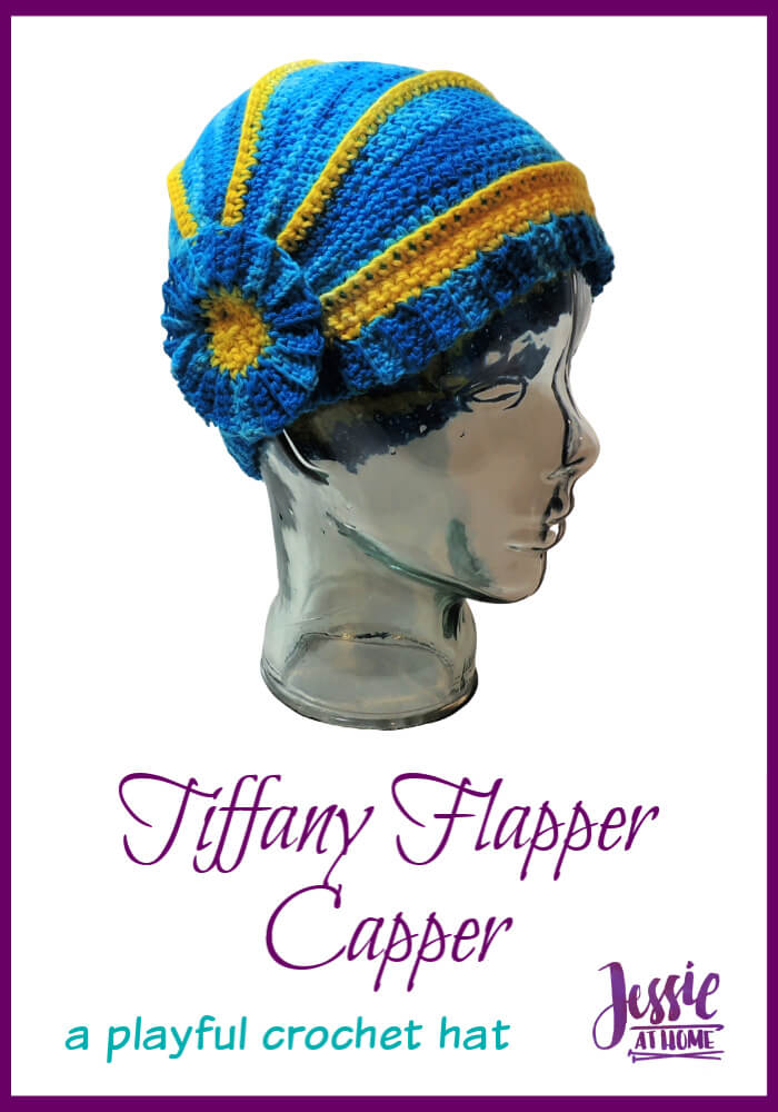 Tiffany Flapper Capper - a playful full-coverage hat