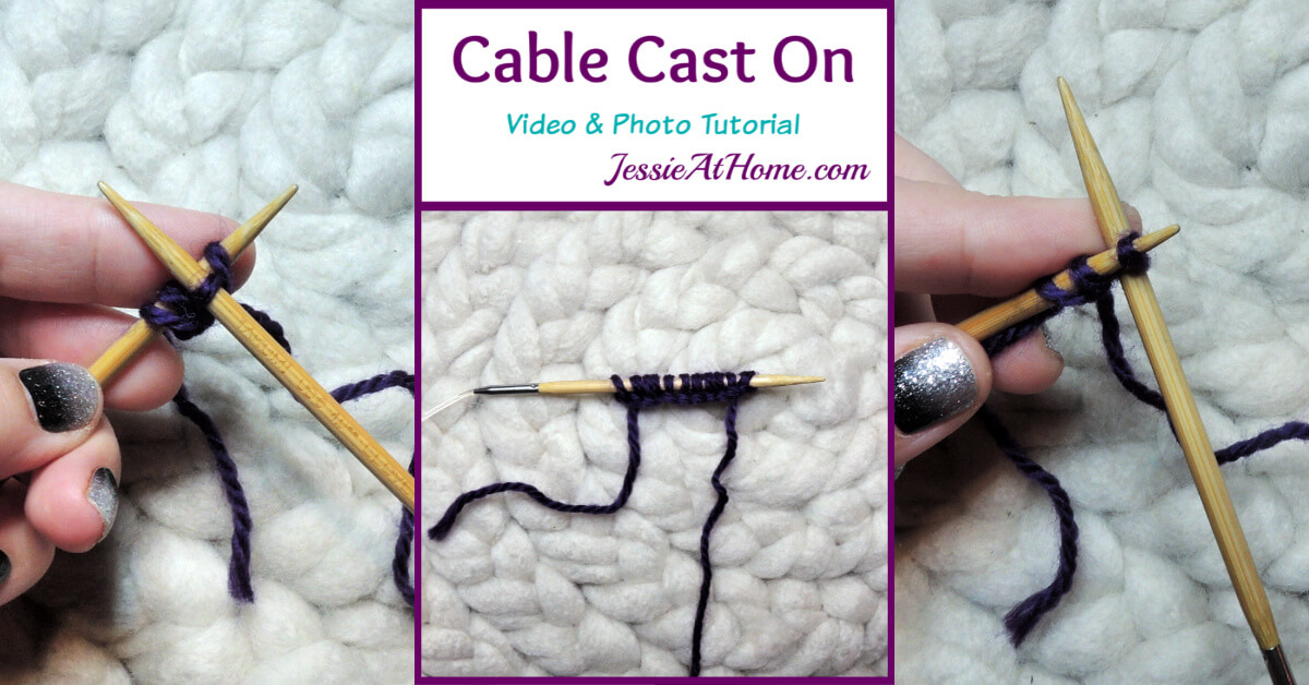 Cable Cast On Video and Photo Tutorial Stitchopedia by Jessie At Home - Social