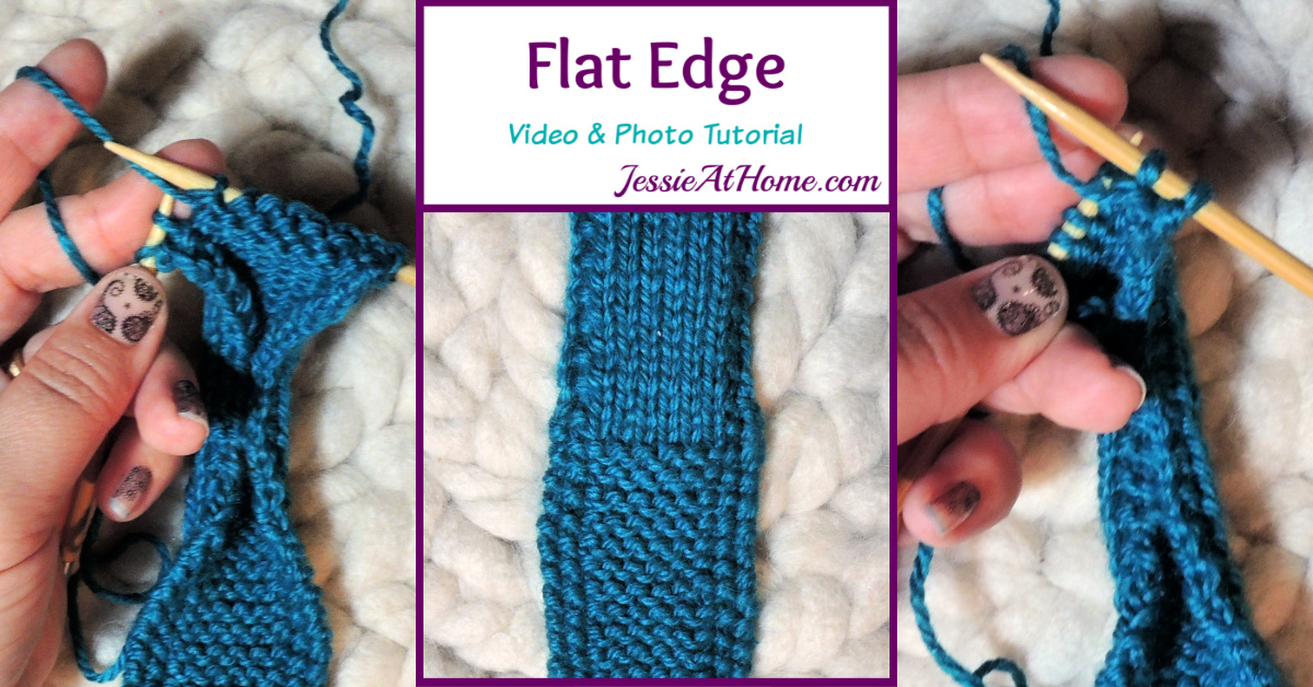 Flat Edge Stitchopedia Video & Photo Tutorial by Jessie At Home - Social