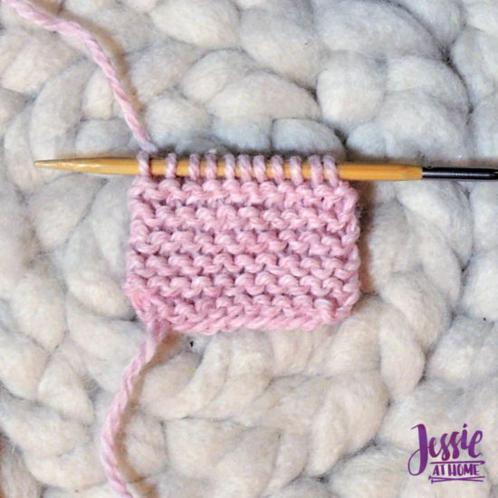 Garter Stitch Stitchopedia Video & Photo Tutorial by Jessie At Home - 1