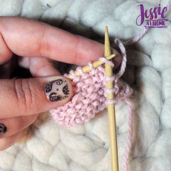 Knit Stitch Stitchopedia Video & Photo Tutorial by Jessie At Home - 1