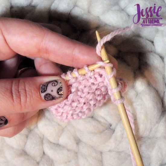 Knit Stitch Stitchopedia Video & Photo Tutorial by Jessie At Home - 2