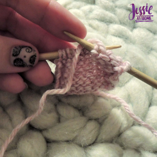 Purl Stitch Stitchopedia Video Tutorial by Jessie At Home - 3