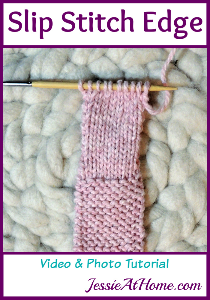 Slip Stitch Edge Knit Edging