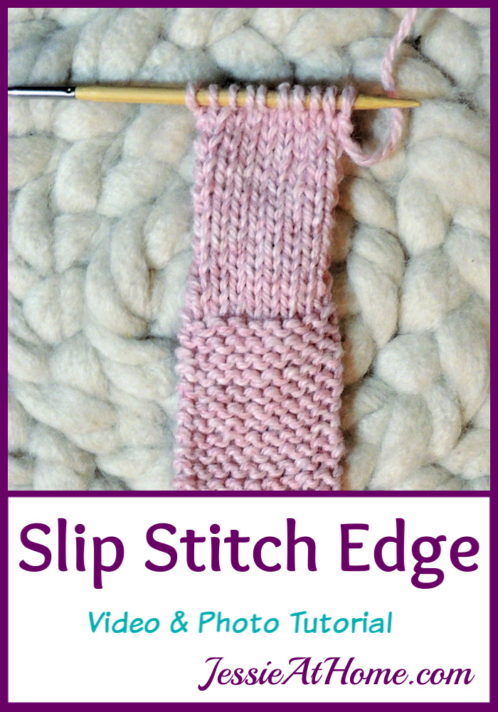 Slip Stitch Edge Knit Edging