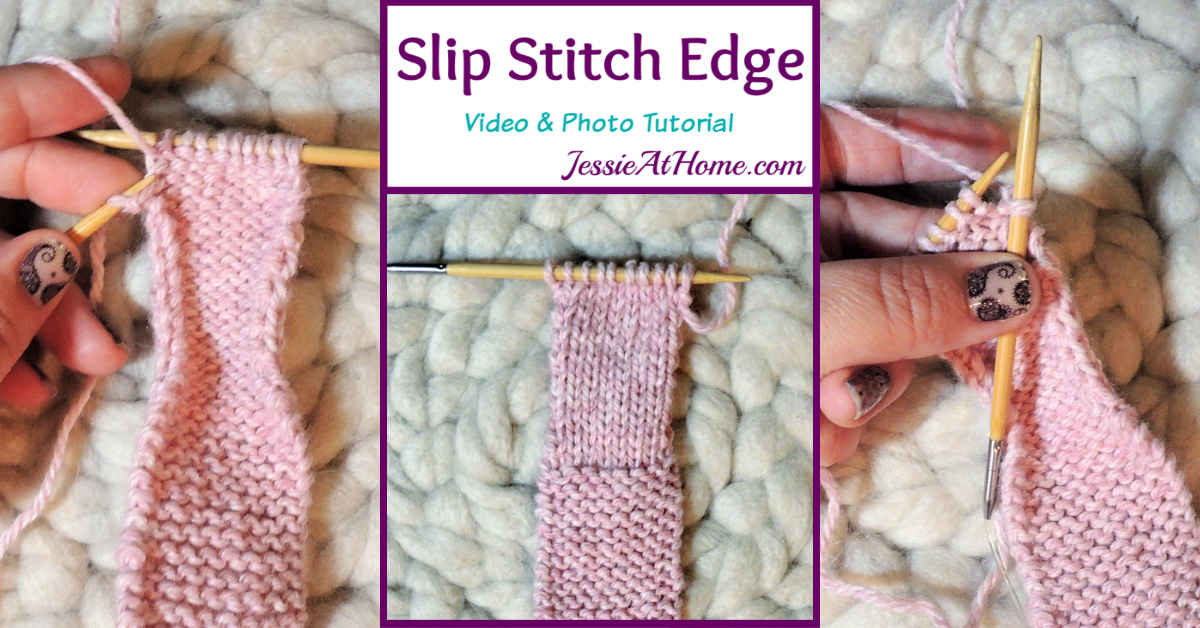 Slip Stitch Edge Stitchopedia Video & Photo Tutorial by Jessie At Home - Social
