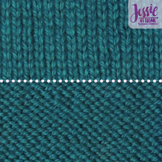 Stockinette Stitch Stitchopedia Video & Photo Tutorial by Jessie At Home - Done