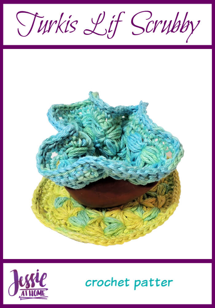 Turkish Lif Scrubby - a fun stitch for cleaning away!