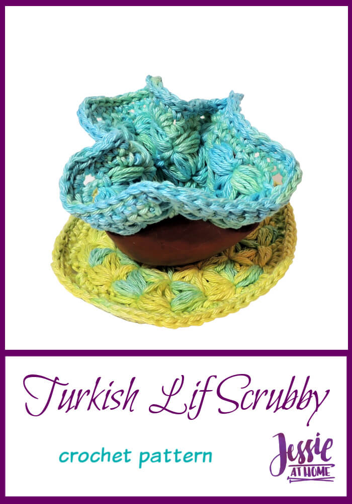 Turkish Lif Scrubby - a fun stitch for cleaning away!