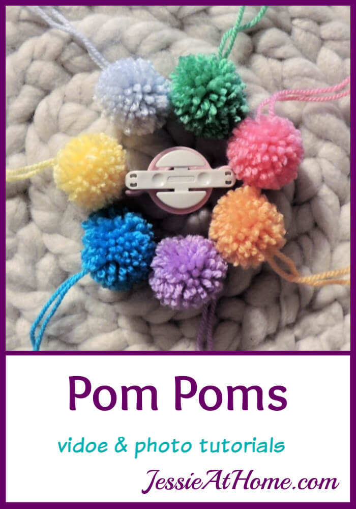 Pom Poms with Clover Pom Pom Maker - so easy and uniform