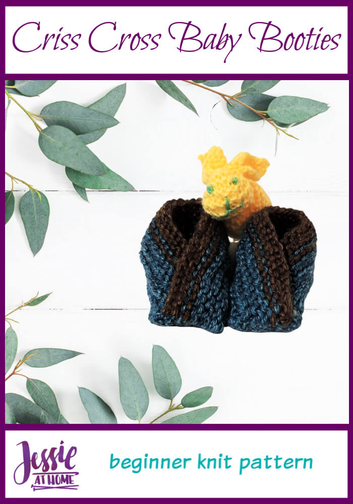 Criss Cross Baby Booties - newborn to 24 months