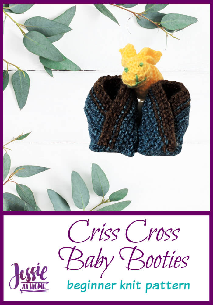 Criss Cross Baby Booties - newborn to 24 months