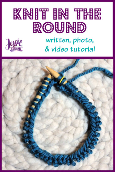 How to Knit in the Round Stitchopedia Tutorial by Jessie At Home - Pin 1