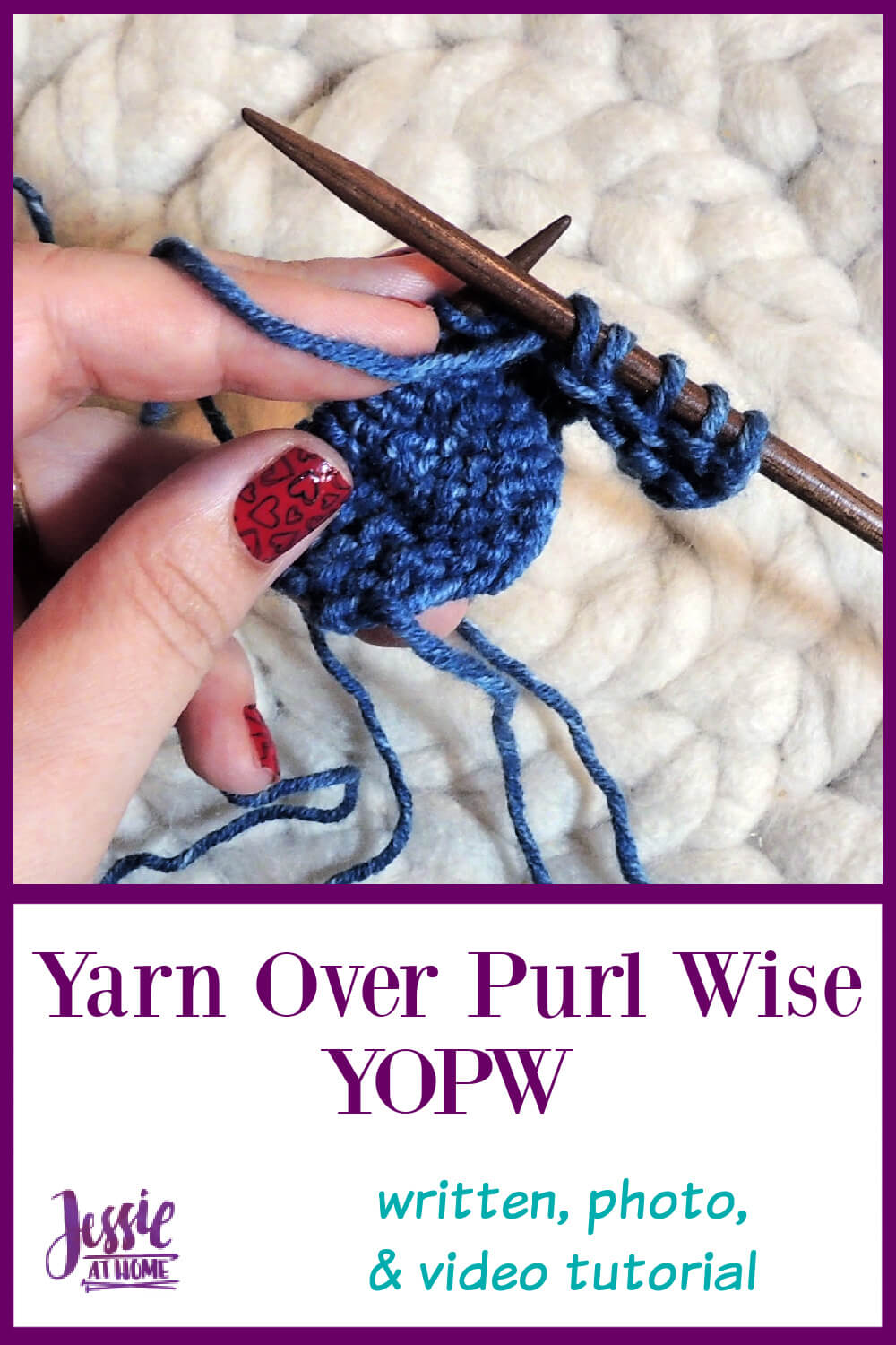 Yarn Over Purl Wise