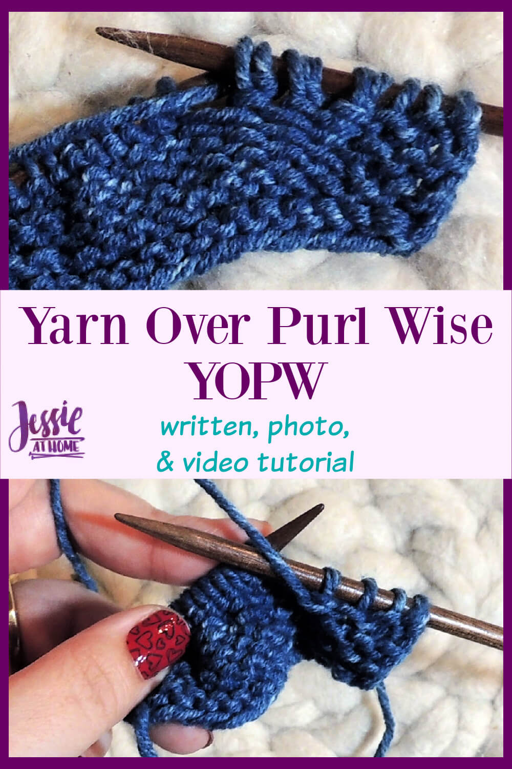 Yarn Over Purl Wise