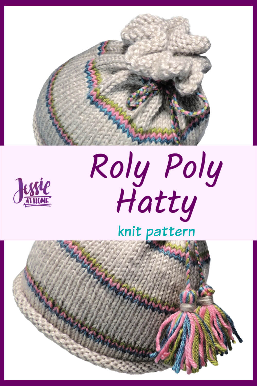 Rolled Brim Knit Hat - Roly Poly Hatty