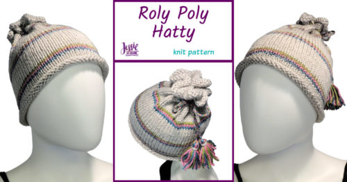 Rolled Brim Knit Hat - Roly Poly Hatty - Jessie At Home