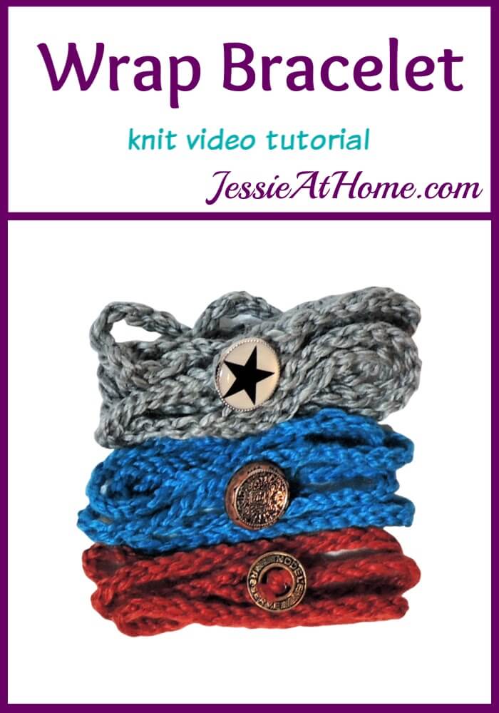 Simple Knit Wrap Bracelet Video Tutorial