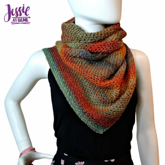 Slice of Fall Wrap - crochet pattern by Jessie At Home - 1