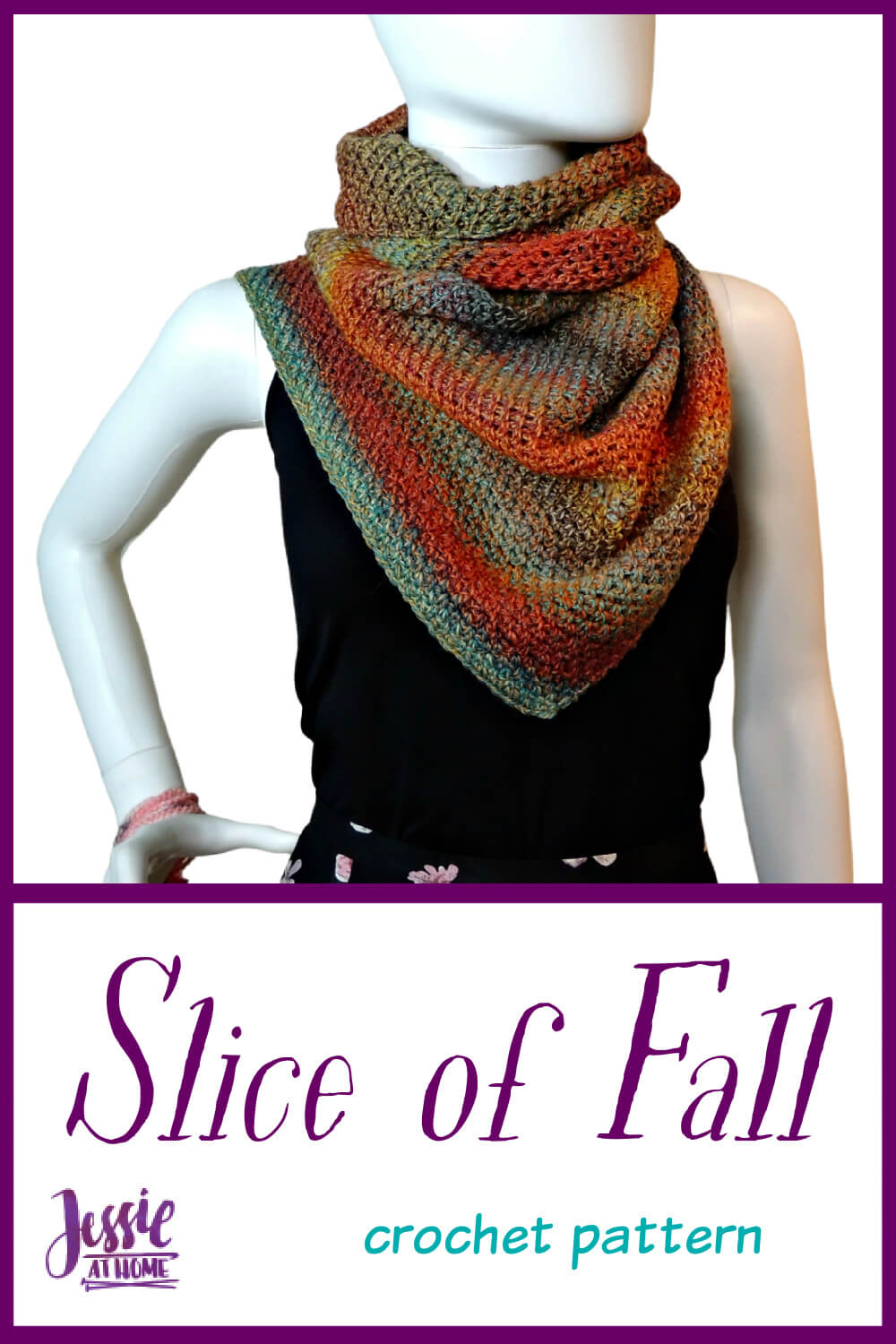 Slice of Fall Wrap - YarnBox pattern!!