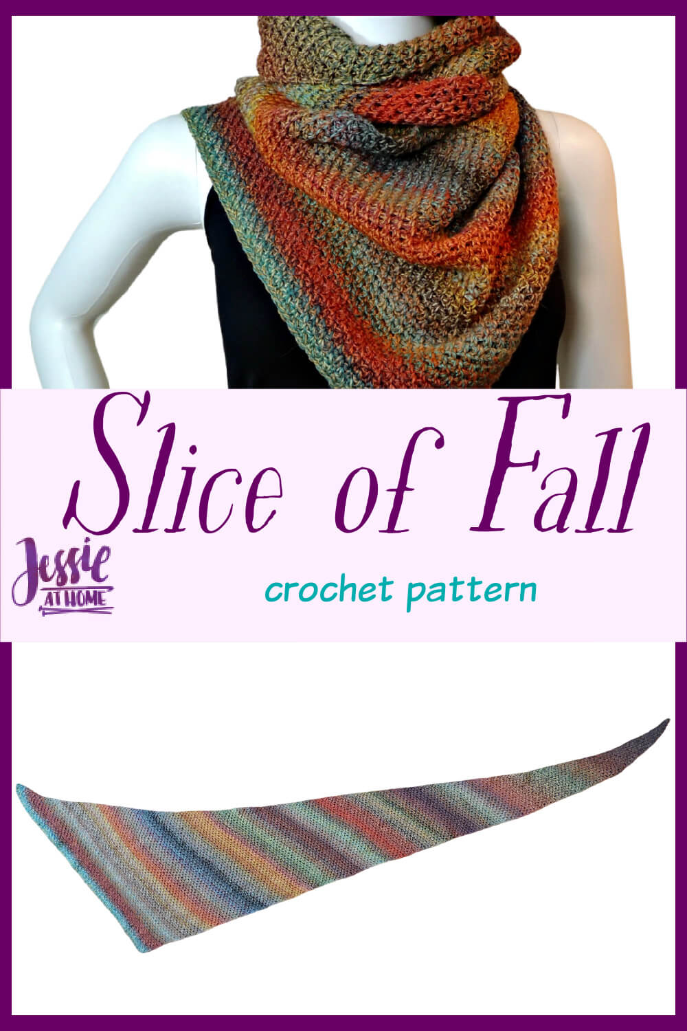 Slice of Fall Wrap - YarnBox pattern!!