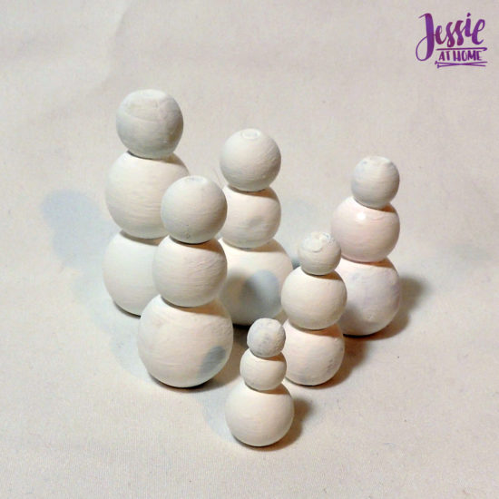 Snow Folx - Upcycled Snowmen for Christmas in July by Jessie At Home - Painted White