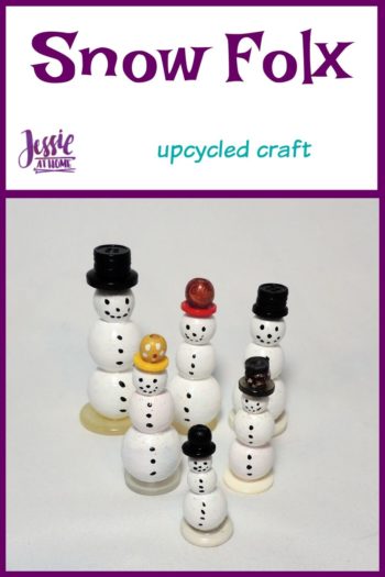 Snow Folx - Upcycled Snowmen for Christmas in July by Jessie At Home - Pin 1