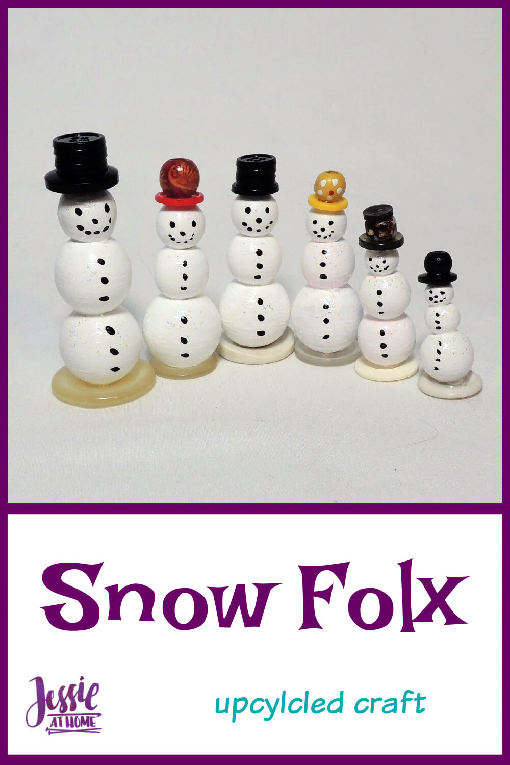 Snow Folx - Upcycled Snowmen for Christmas in July