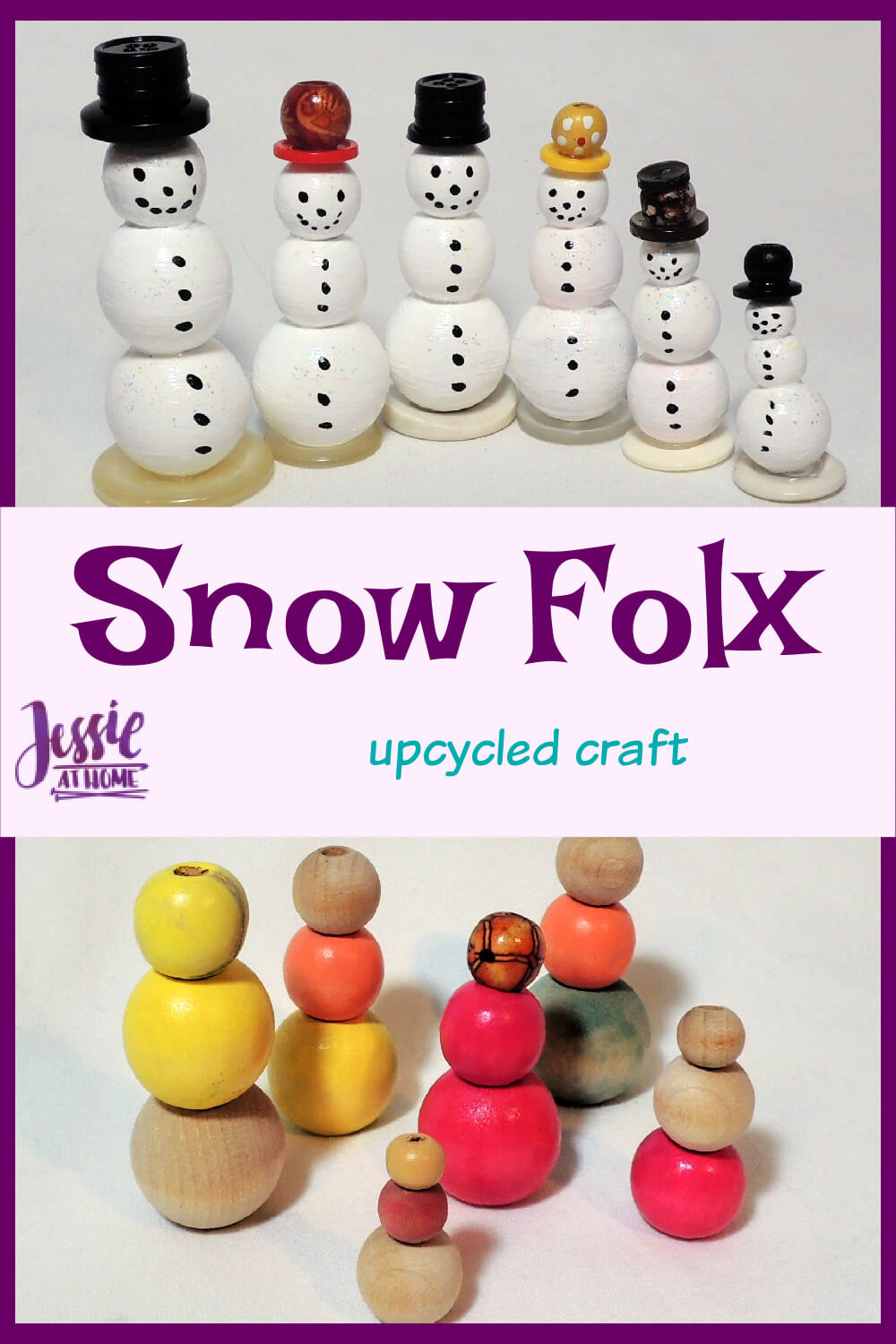 Snow Folx - Upcycled Snowmen for Christmas in July