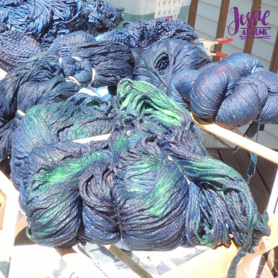 Yarn Dyeing with Indigo - It Starts Out Green