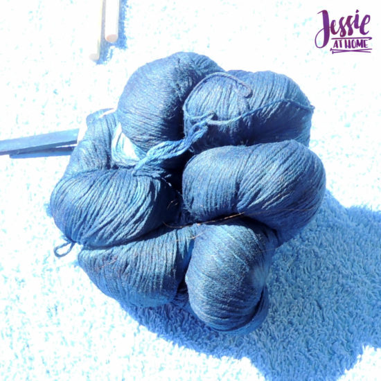 Yarn Dyeing with Indigo -Learn with Jessie At Home - Simply Cotton Fingering Tied Up