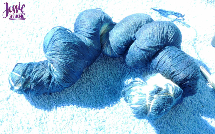 Yarn Dyeing with Indigo -Learn with Jessie At Home - Simply Cotton Fingering Untying