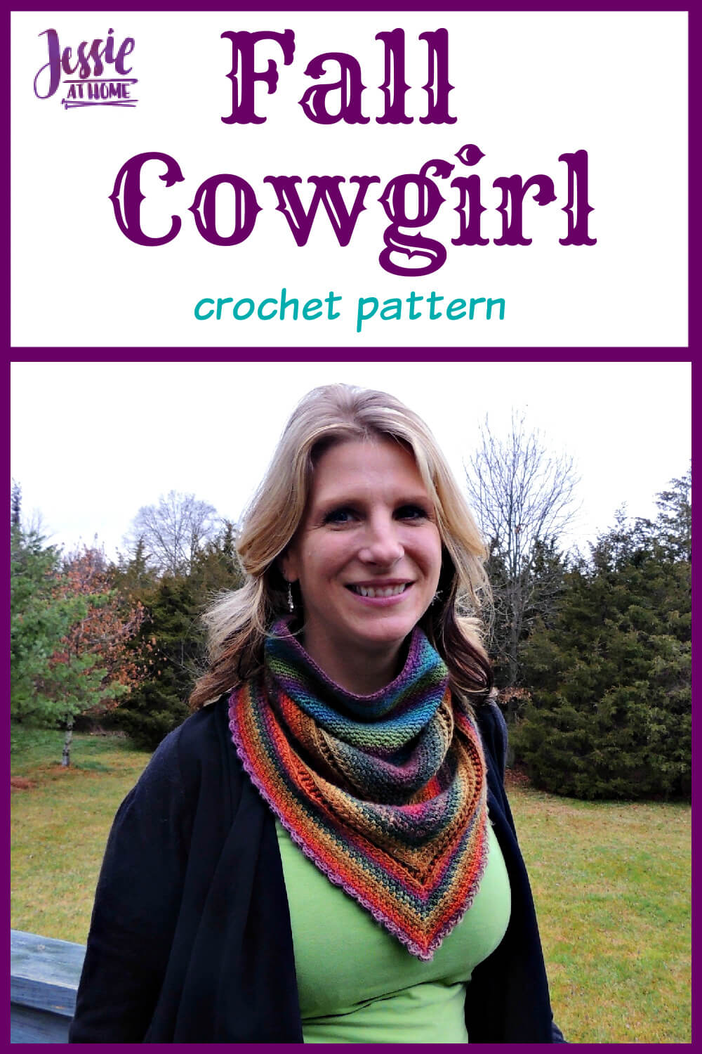 Fall Cowgirl crochet pattern by Jessie At Home - Pin 1