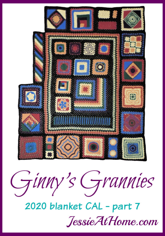 Ginny\'s Grannies CAL Part 7 - Circle, Star, Logs, & Stripes