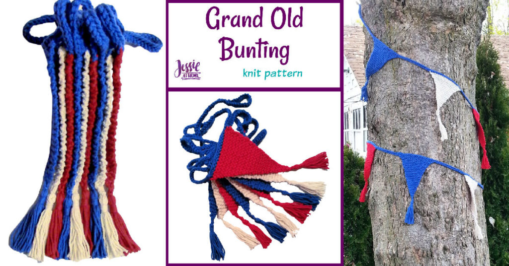 Grand Old Bunting knit pattern by Jessie At Home - Social