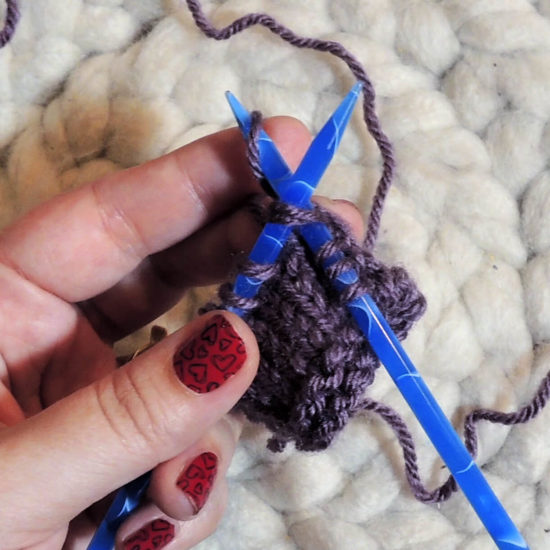 How to K2Tog - Knit Two Together Tutorial by Jessie At Home - Yarn Over