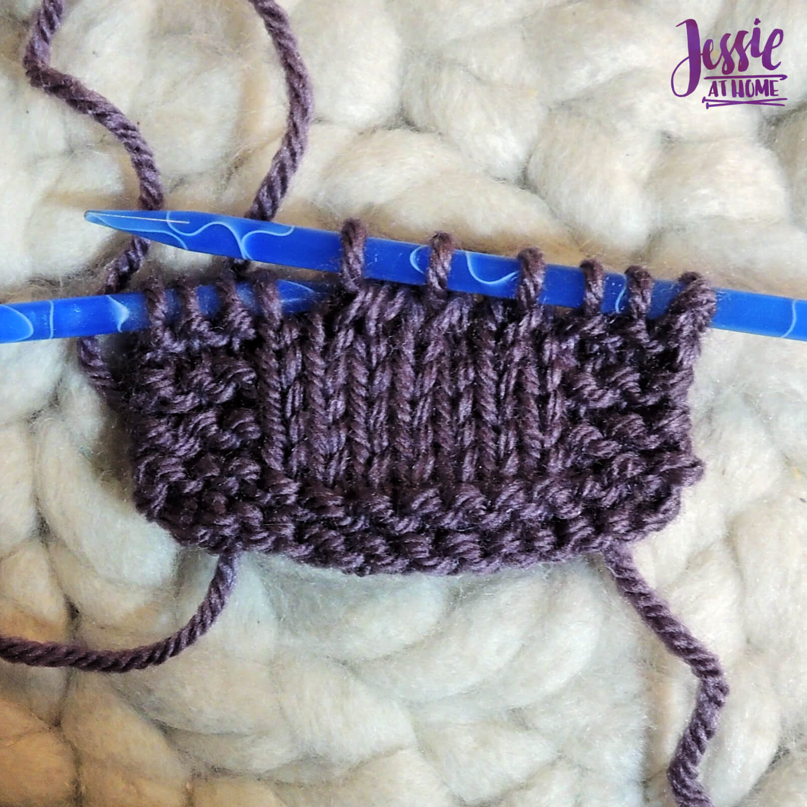 How to K2Tog Knit Two Together Tutorial Jessie At Home