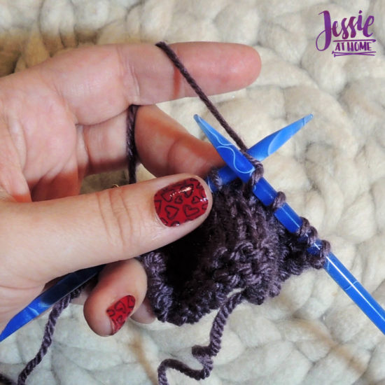 How to KFB Knit Front and Back by Jessie At Home - Pull through stitch