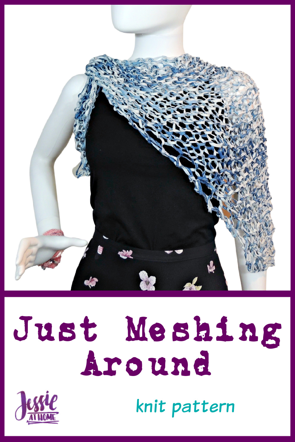 Mesh Knit Shawl: Just Meshing Around - Easy and Elegant