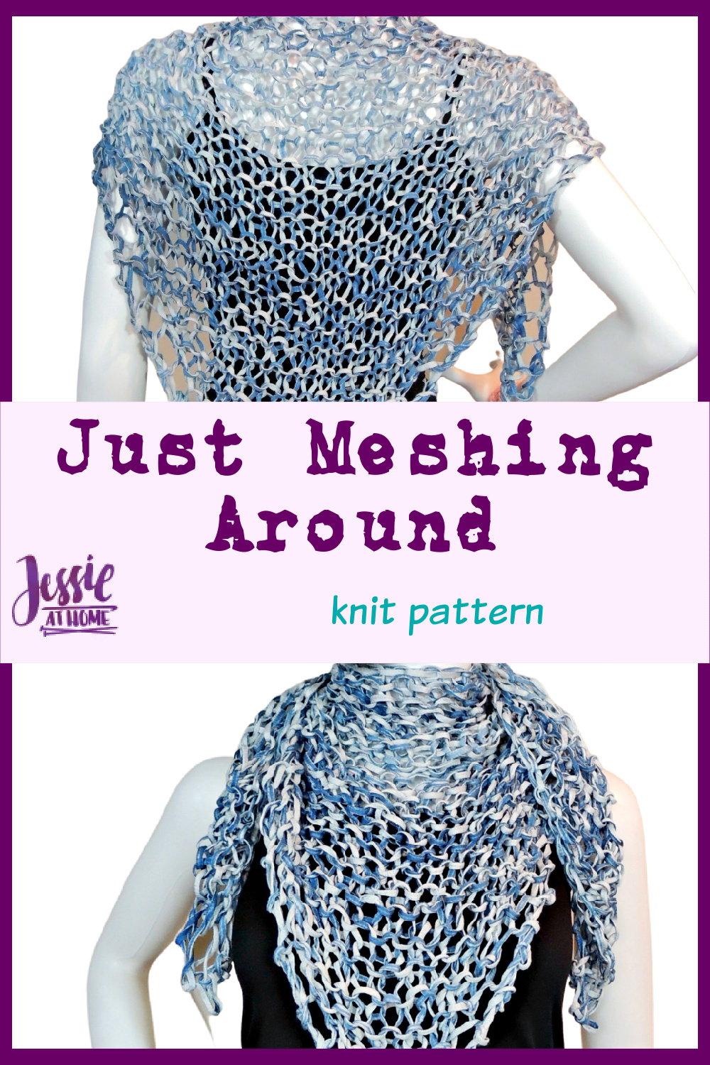 Mesh Knit Shawl: Just Meshing Around - Easy and Elegant