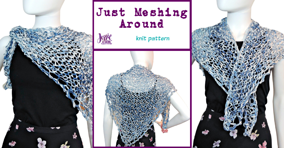 Mesh Knit Shawl: Just Meshing Around - Easy and Elegant