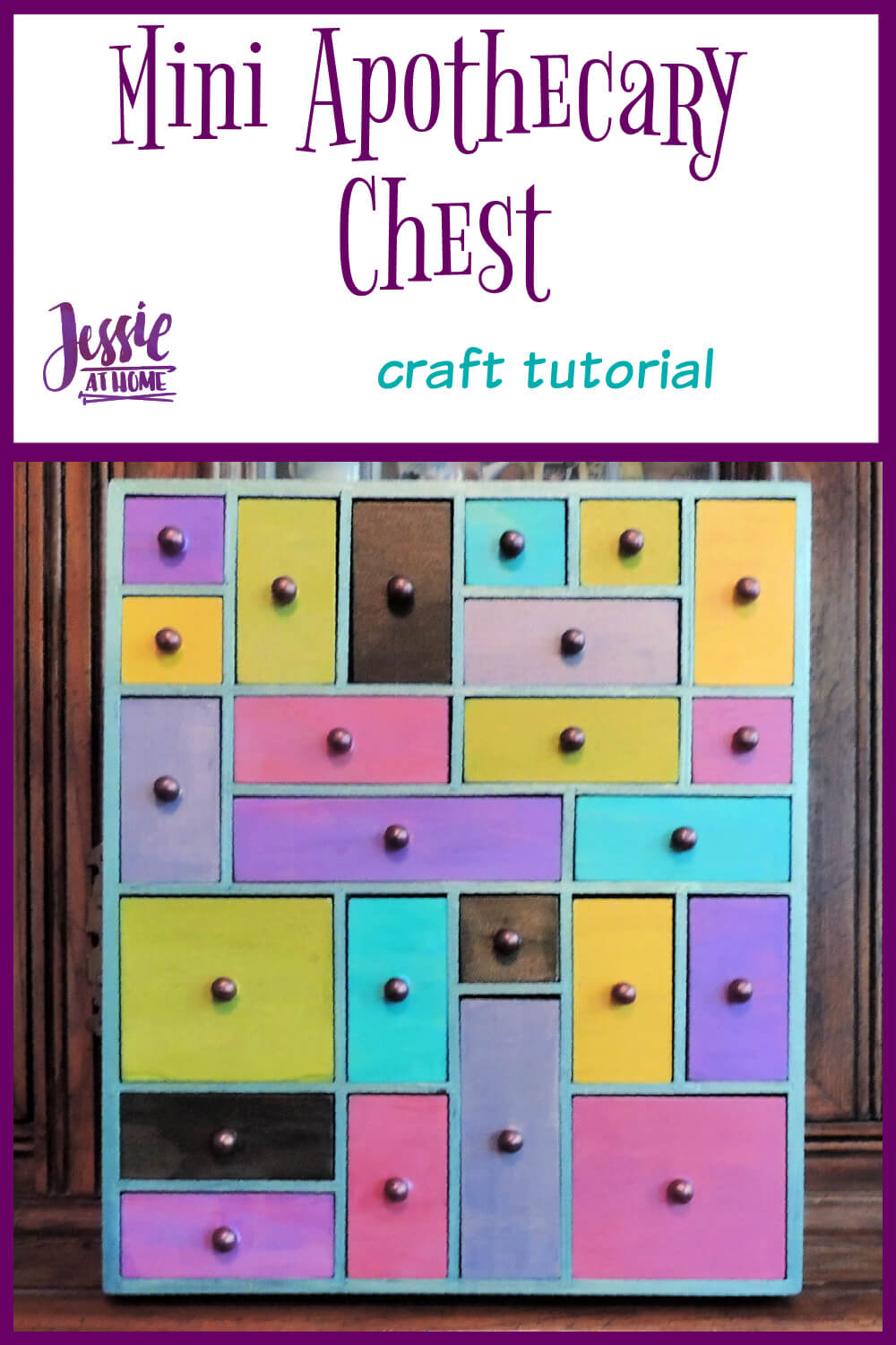 Mini Apothecary Chest - craft tutorial by Jessie At Home - Pin 1
