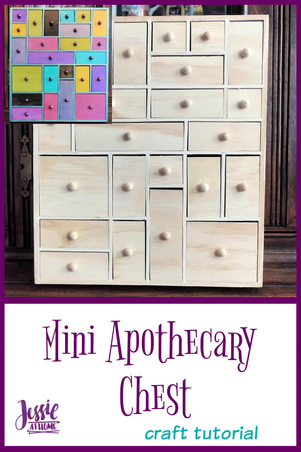 Mini Apothecary Chest - keep your knick-knacks organized in a pretty way