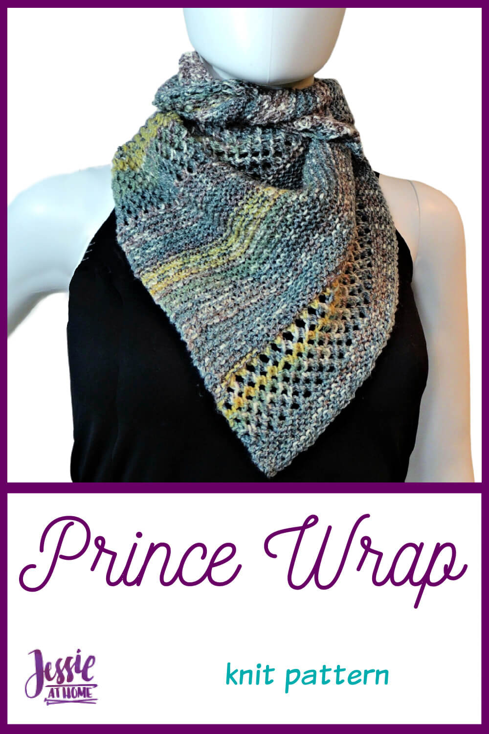 Prince Wrap - unisex knit wrap pattern!